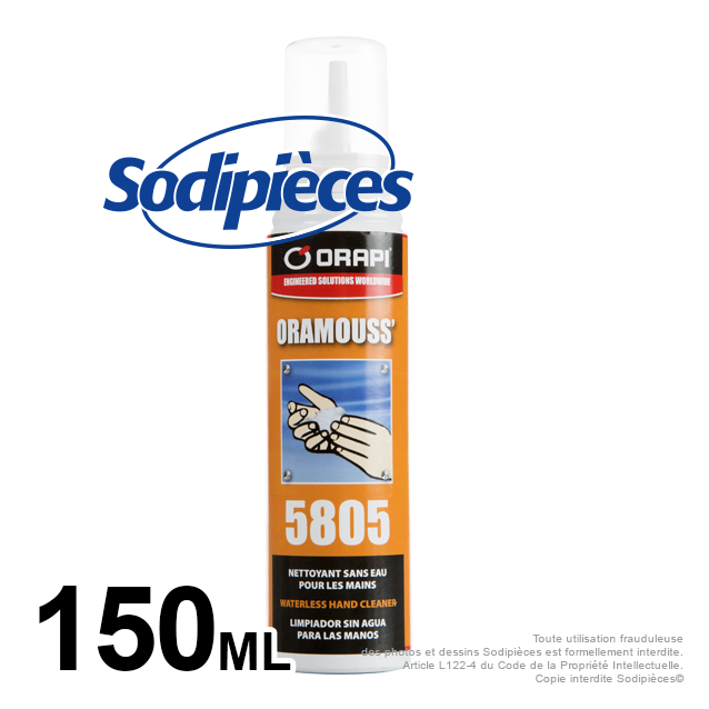 Savon Oramouss sans eau. Aérosol 150 ml