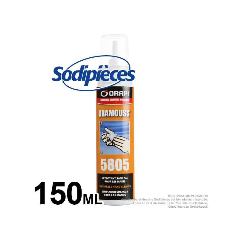 Savon Oramouss sans eau. Aérosol 150 ml