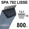 Courroie tondeuse SPA782 Trapézoïdale 12,7 mm x 800 mm.