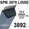 Courroie tondeuse SPB3870 Trapézoïdale 16,3 mm x 3892 mm. Courroie tondeuse SPB3870 Trapézoïdale 16,3 mm x 3892 mm.