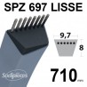 Courroie tondeuse SPZ697 Trapézoïdale 9,7 mm x 710 mm. Courroie tondeuse SPZ697 Trapézoïdale 9,7 mm x 710 mm.