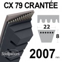 Courroie tondeuse CX79 Trapézoïdale 22 mm x 2007 mm.