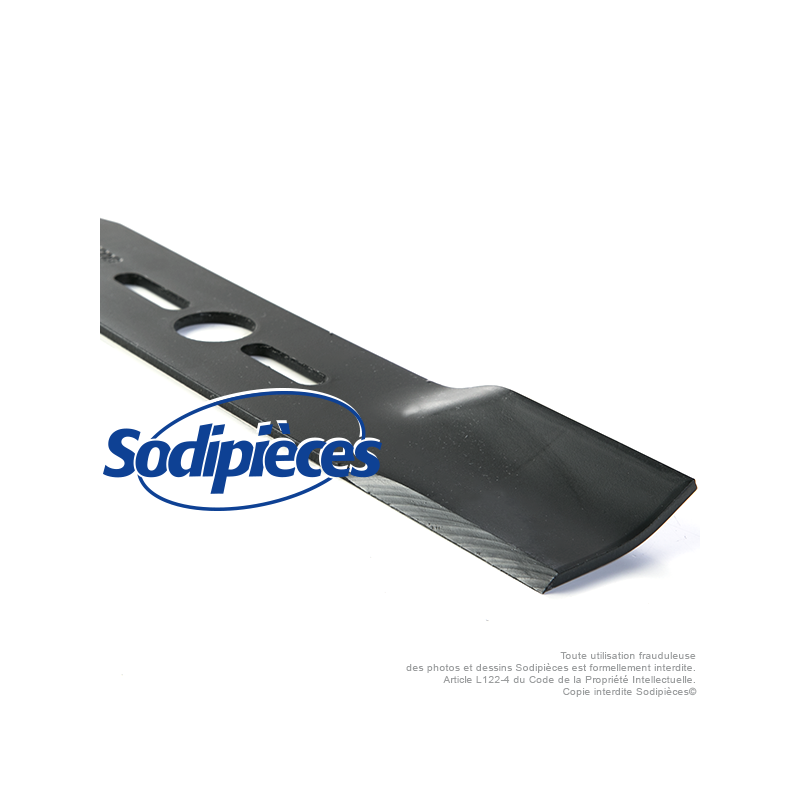 Lame tondeuse universelle 55,8 cm. Alésage 25,4 mm