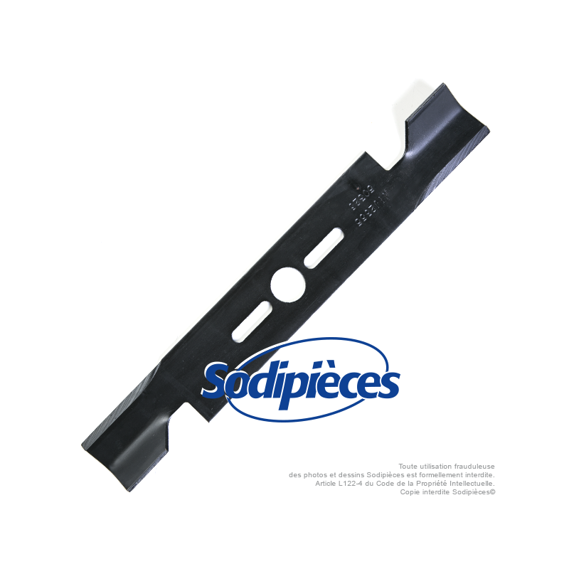 Lame tondeuse universelle soufflante 43,2 cm. Alésage 25,4 mm