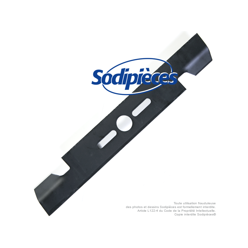 Lame tondeuse universelle soufflante 40,6 cm. Alésage 25,4 mm