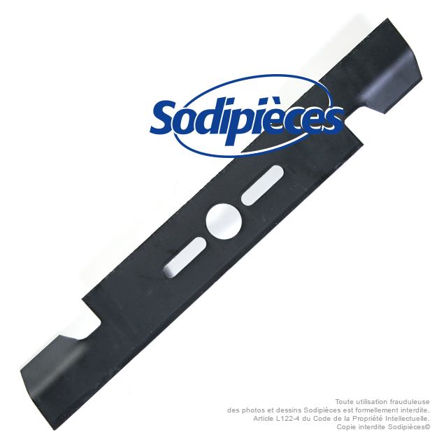 Lame tondeuse universelle soufflante 50,8 cm. Alésage 25,4 mm