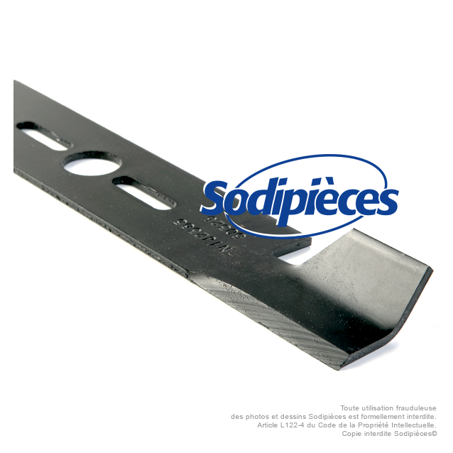 Lame tondeuse universelle soufflante 50,8 cm. Alésage 25,4 mm