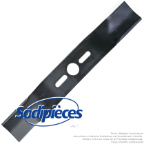 Lame tondeuse universelle galbée 48,2 cm. Alésage 25,4 mm