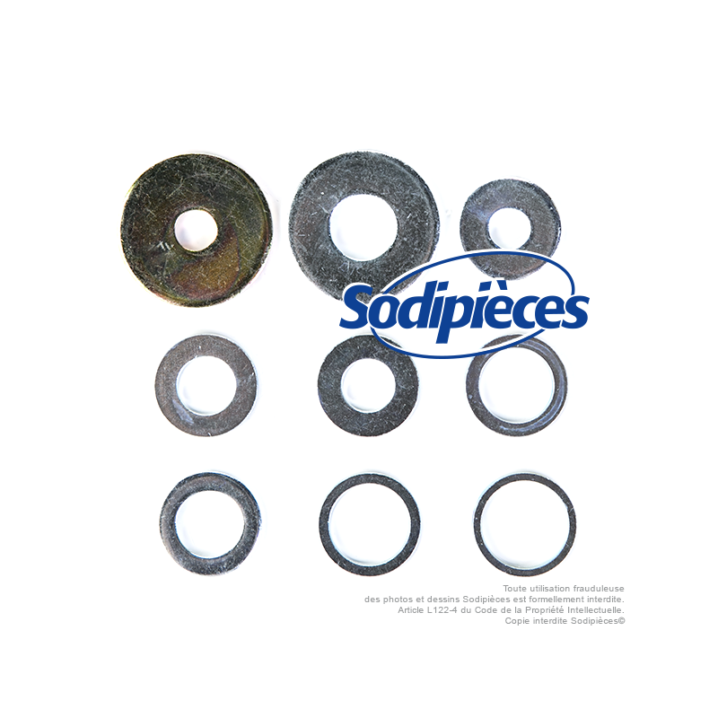 Lame tondeuse universelle galbée 43,2 cm. Alésage 25,4 mm