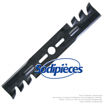 Lame tondeuse universelle mulching 53,3 cm. Alésage 25,4 mm