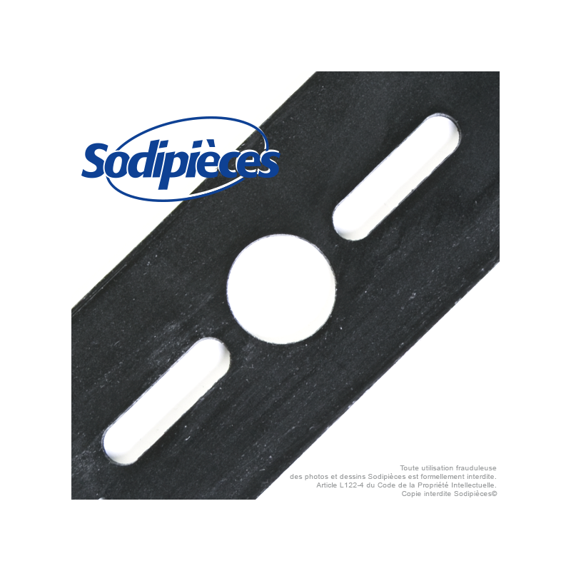 Lame tondeuse universelle mulching 43,2 cm. Alésage 25,4 mm