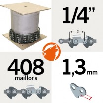 Chaîne tronçonneuse KERWOOD 25 pieds 1/4",1,3mm