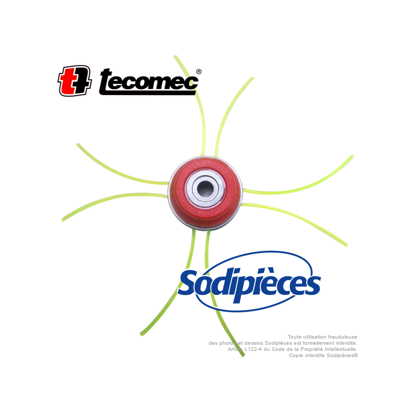 Tête débroussailleuse araignée alu/alu 8 fils