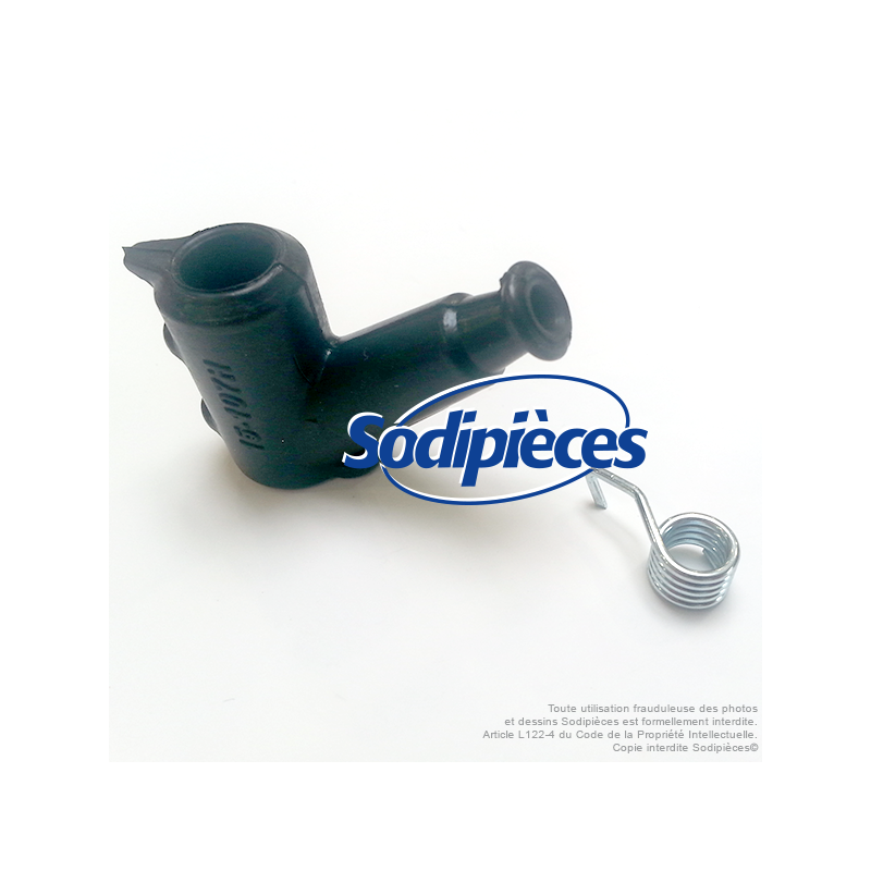 Capuchon antiparasite connecteur de bougie à 45° pour Stihl