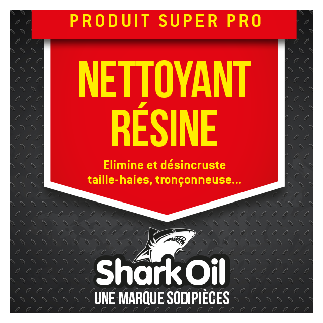 Dissolvant résine. lame taille haie, chaîne. 400 ml