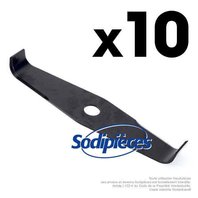 Lame droite spéciale ronce. Ø 300 mm. Al 25,4 mm. Ep 3 mm. Par 10