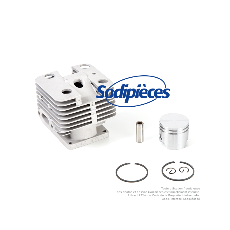 Cylindre piston débroussailleuse pour Stihl FS200, FS250 Ø 38 mm