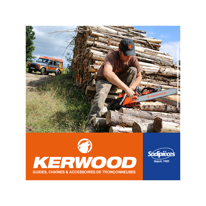 Chaîne  tronçonneuse  KERWOOD 66 maillons 3/8"LP ,1,3mm