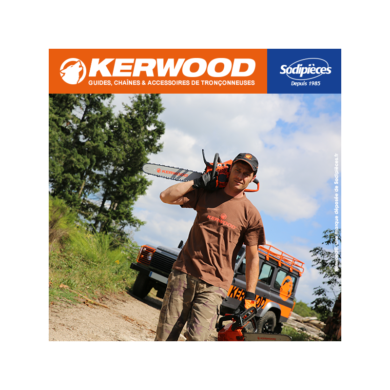 Chaîne tronçonneuse KERWOOD 76 maillons 3/8", 1,3mm