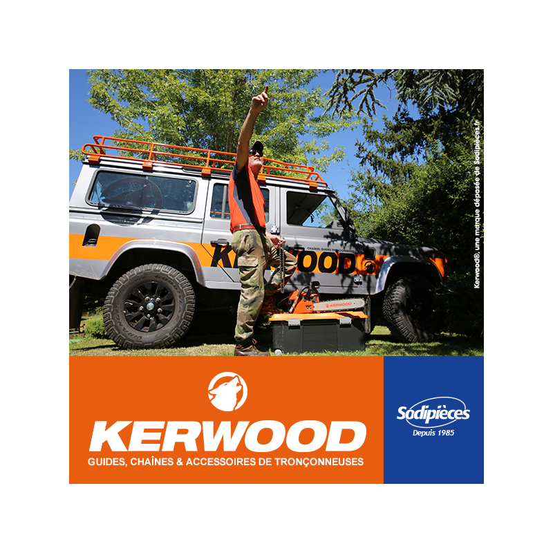 Chaîne  tronçonneuse  KERWOOD 59 maillons 3/8"LP ,1,3mm