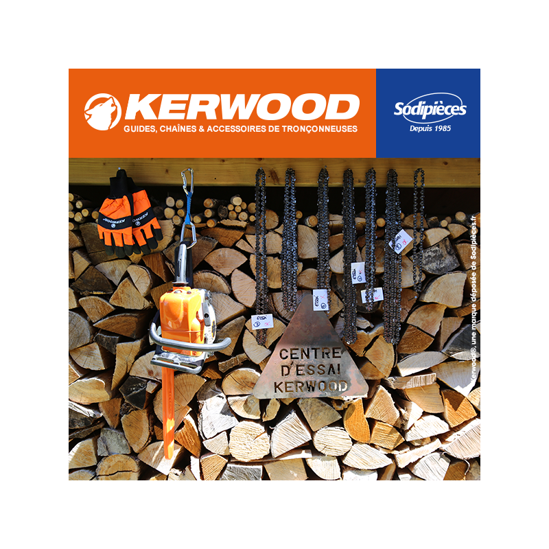 Chaîne tronçonneuse KERWOOD 52 maillons 3/8", 1,3mm