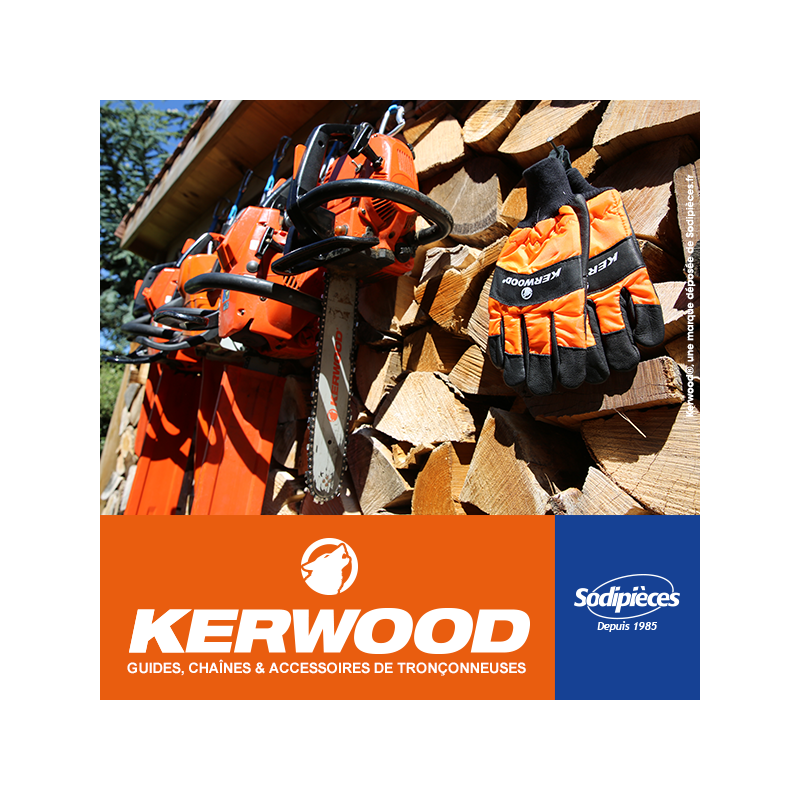 Chaîne tronçonneuse KERWOOD 60 maillons 3/8", 1,3mm