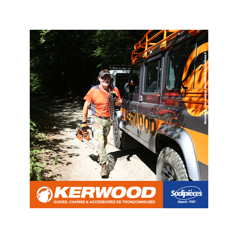 Chaîne tronçonneuse KERWOOD 72 maillons 3/8"LP, 1,3mm