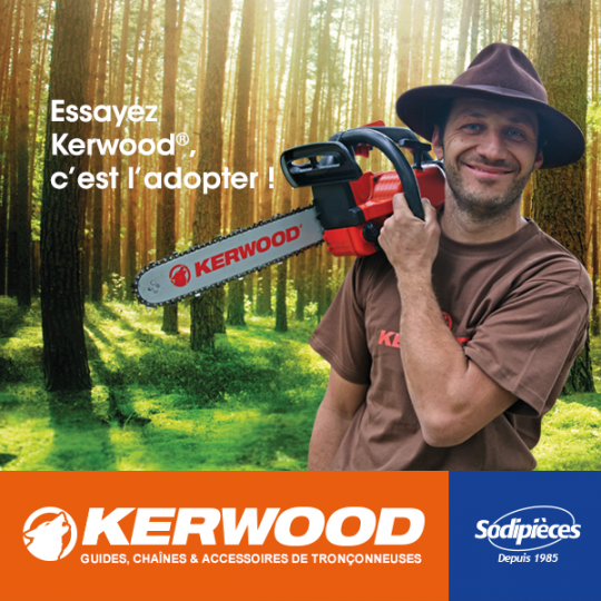 Guide tronçonneuse Kerwood. 40 cm, 3/8"LP. 1,3 mm. 16B2KCWG