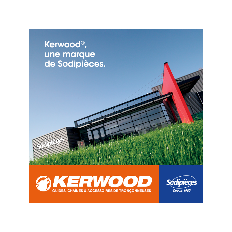 Guide+chaine tronçonneuse Kerwood. 40cm, 3/8"LP 1,3 mm
