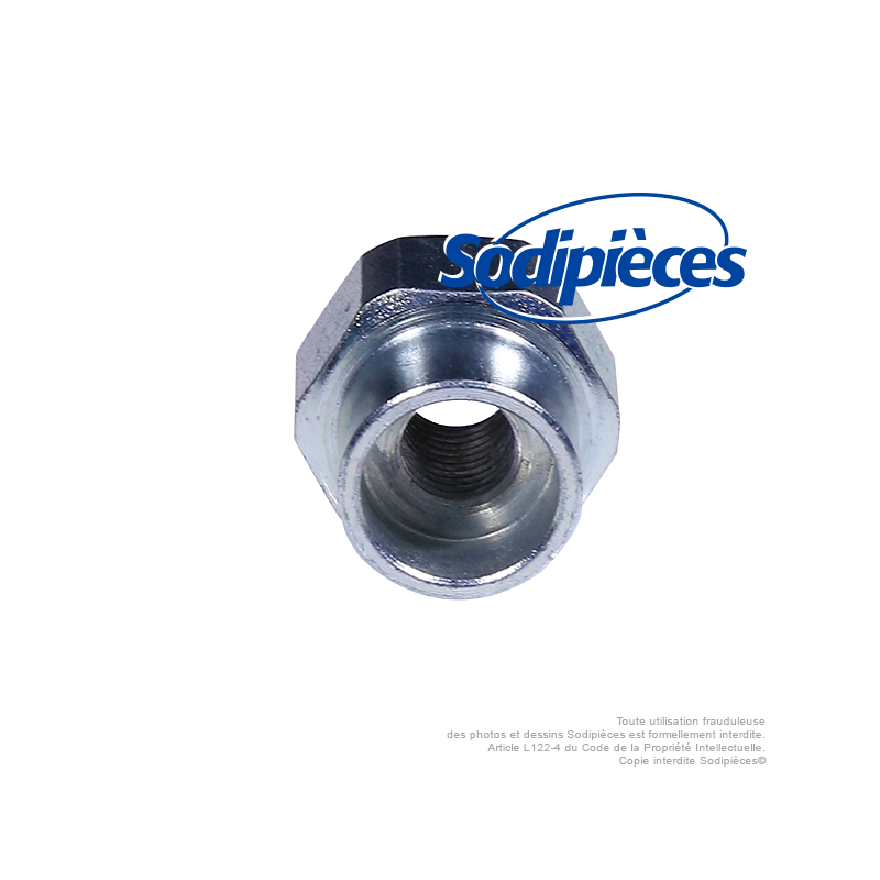 Adaptateur tête débroussailleuse M10 x 1,25 LHF pour Tecomec