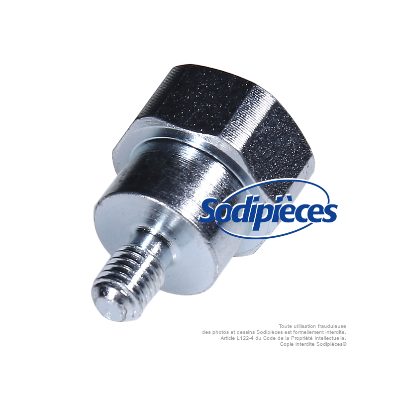 Adaptateur tête débroussailleuse M8 x 1,25 LHM pour Tecomec