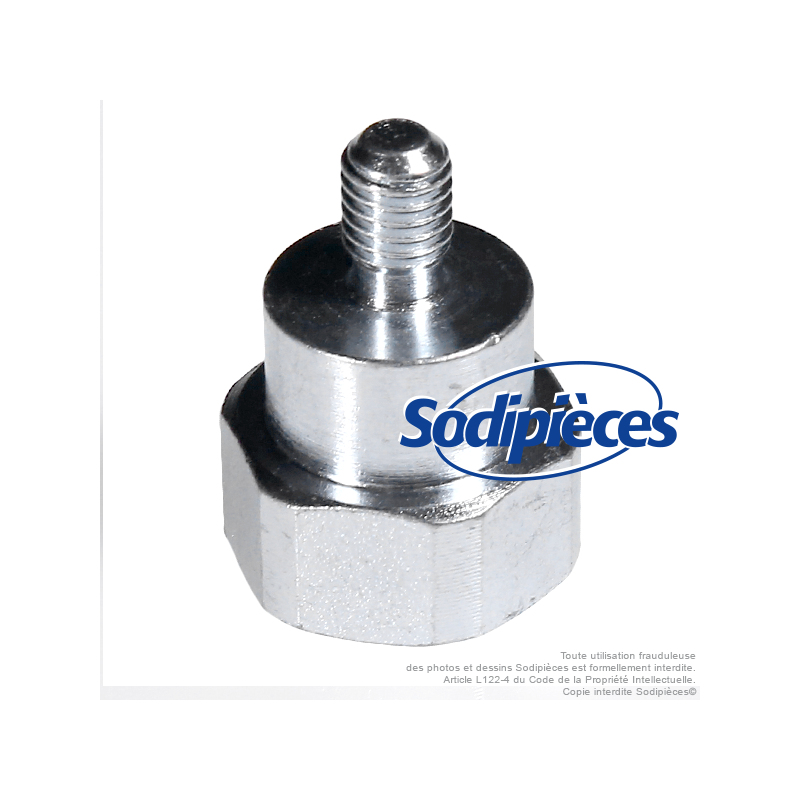 Adaptateur tête débroussailleuse M8 x 1,25 LHM pour Tecomec
