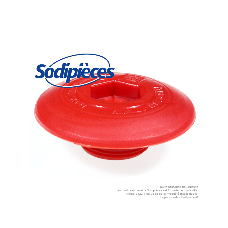 Bouton plastique tête débroussailleuse manuelle pour Tecomec. Ø 80 mm