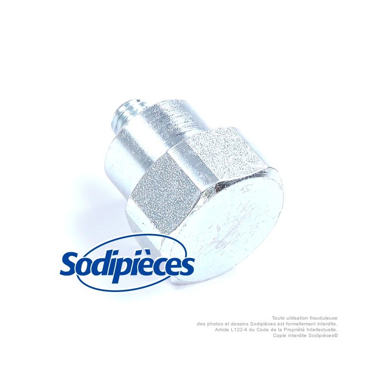 Adaptateur  tête débroussailleuse M8 x 1,25 LHM pour Tecomec. Pour Emak