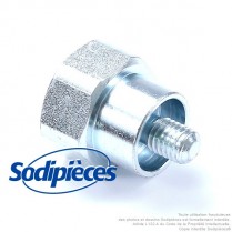 Adaptateur  tête débroussailleuse M8 x 1,25 LHM pour Tecomec. Pour Emak