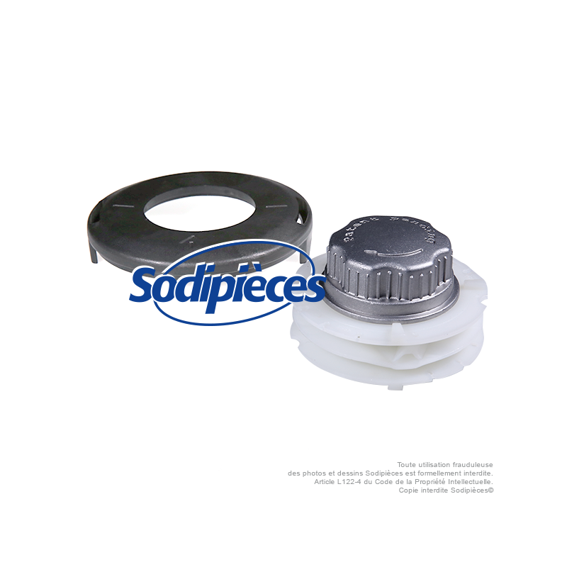 Tête débroussailleuse Tecomec Easy Load Ø130 mm. Kit couvercle inférieur + bobine fil