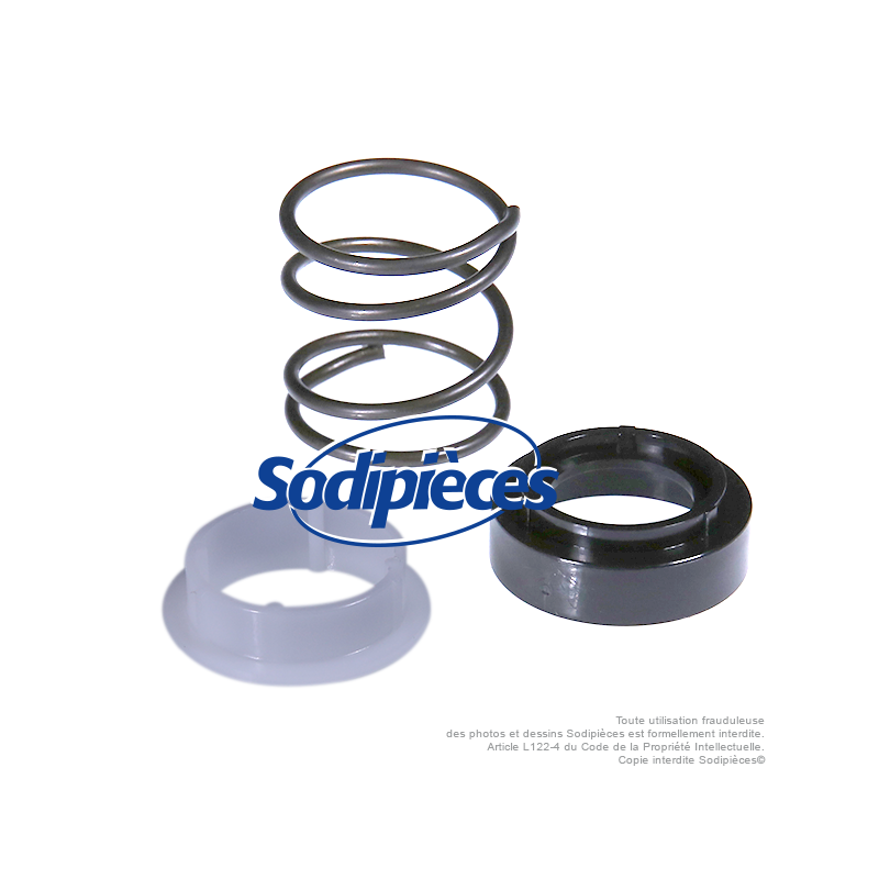 Tête débroussailleuse Tecomec. Kit bague + ressort