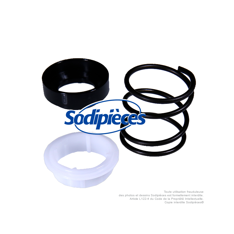 Tête débroussailleuse Tecomec. Kit bague + ressort