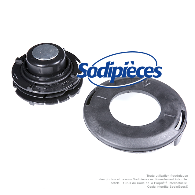 Tête débroussailleuse Tecomec SuperPro Ø130 mm. Kit couvercle inférieur + bobine fil