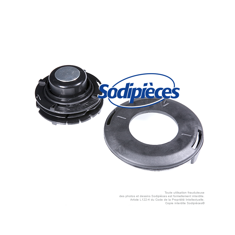 Tête débroussailleuse Tecomec SuperPro Ø130 mm. Kit couvercle inférieur + bobine fil