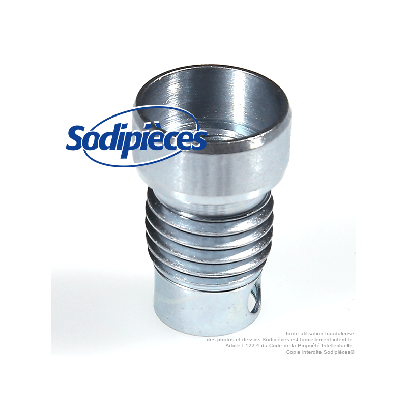 Adaptateur tête débroussailleuse M12 x 1,75 LHF pour Tecomec Easy Work Ø109, Ø130 mm