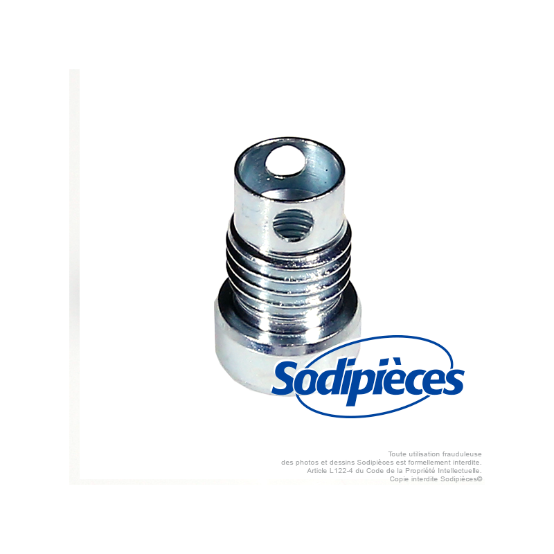 Adaptateur tête débroussailleuse 3/8 - 24 F LHF pour Tecomec Easy Work Ø109, Ø130 mm