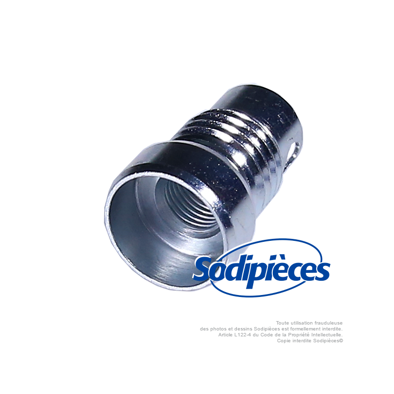 Adaptateur tête débroussailleuse 3/8 - 24 F LHF pour Tecomec Easy Work Ø109, Ø130 mm