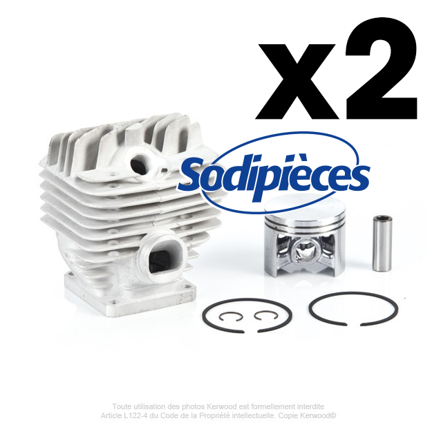 Cylindre piston tronçonneuse Stihl diam 50mm. Par 2 Cylindre piston tronçonneuse Stihl diam 50mm. Par 2
