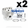 Cylindre piston tronçonneuse Stihl diam 50mm. Par 2 Cylindre piston tronçonneuse Stihl diam 50mm. Par 2