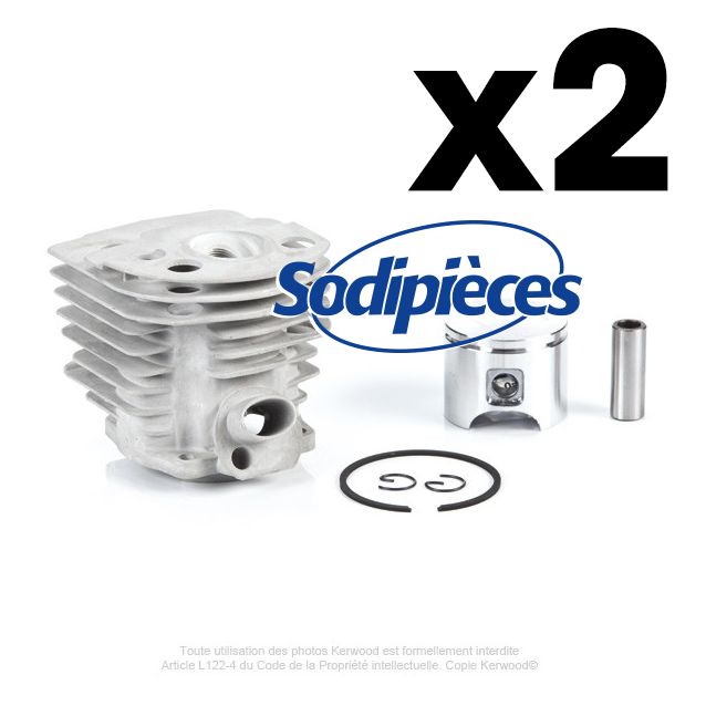 Cylindre piston tronçonneuse Husqvarna 55. Ø 45mm. Par 2 Cylindre piston tronçonneuse Husqvarna 55. Ø 45mm. Par 2