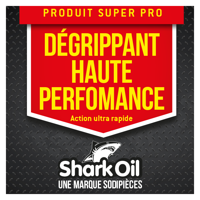 Dégrippant haute performance Shark Oil. Protège, lubrifie. Aérosol