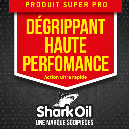 Dégrippant haute performance Shark Oil. Protège, lubrifie. Aérosol