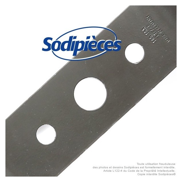 Lame pour Honda 72511VB3E410. Coupe 52,5 cm