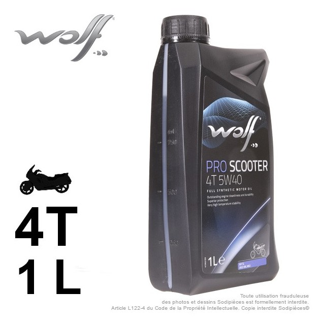 Huile 2 roues. Wolf CHRONO 4T 10W40